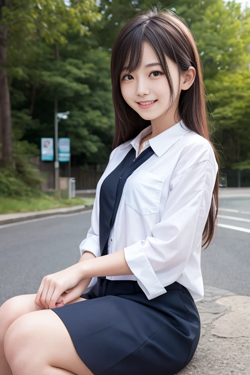 8k, raw photo, best quality, masterpiece, realistic, photo realistic, clear, professional lighting, beautiful face, best quality,ultra high res, realistic japanese beautiful, Super detailed, 1girl, clothed, outdoor, on side, full body