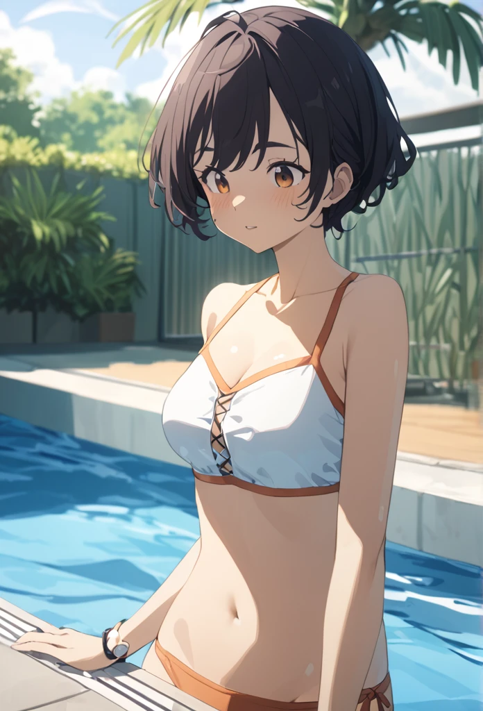 1 person、girl、Swimwear、Pool