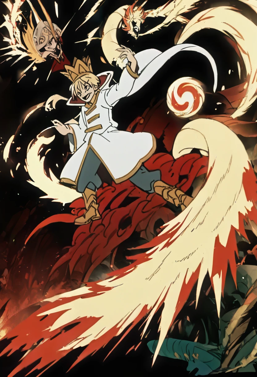 Appearance: In the Bleach universe, Edward Elric is tall, with short blond hair and golden eyes. He wears a Soul Society captain's uniform with a long black and white coat with gold accents, with the symbol of Ouroboros, the serpent that bites its own tail, on one shoulder. l, 8k high definition