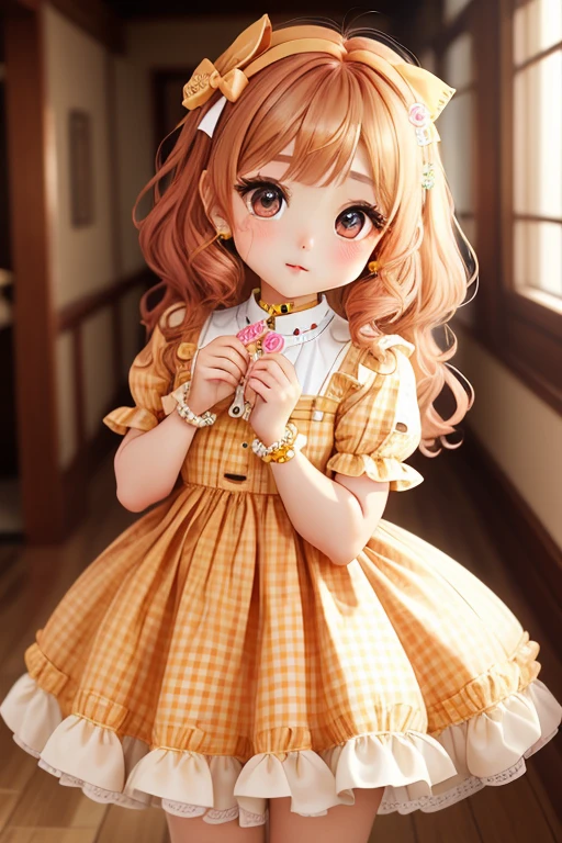 em um vestido verde e camisa amarela em um campo de flores, estilo de arte bonito, arte digital detalhada bonito, Arte infantil em Artstation, arte detalhada bonito, Digital anime illustration, illustration Anime style, arte digital bonito, meninalores, Menina que c em um campo de flores, retrato de corpo inteiro de um curto!, Loli, menina pequeoli, allustration
