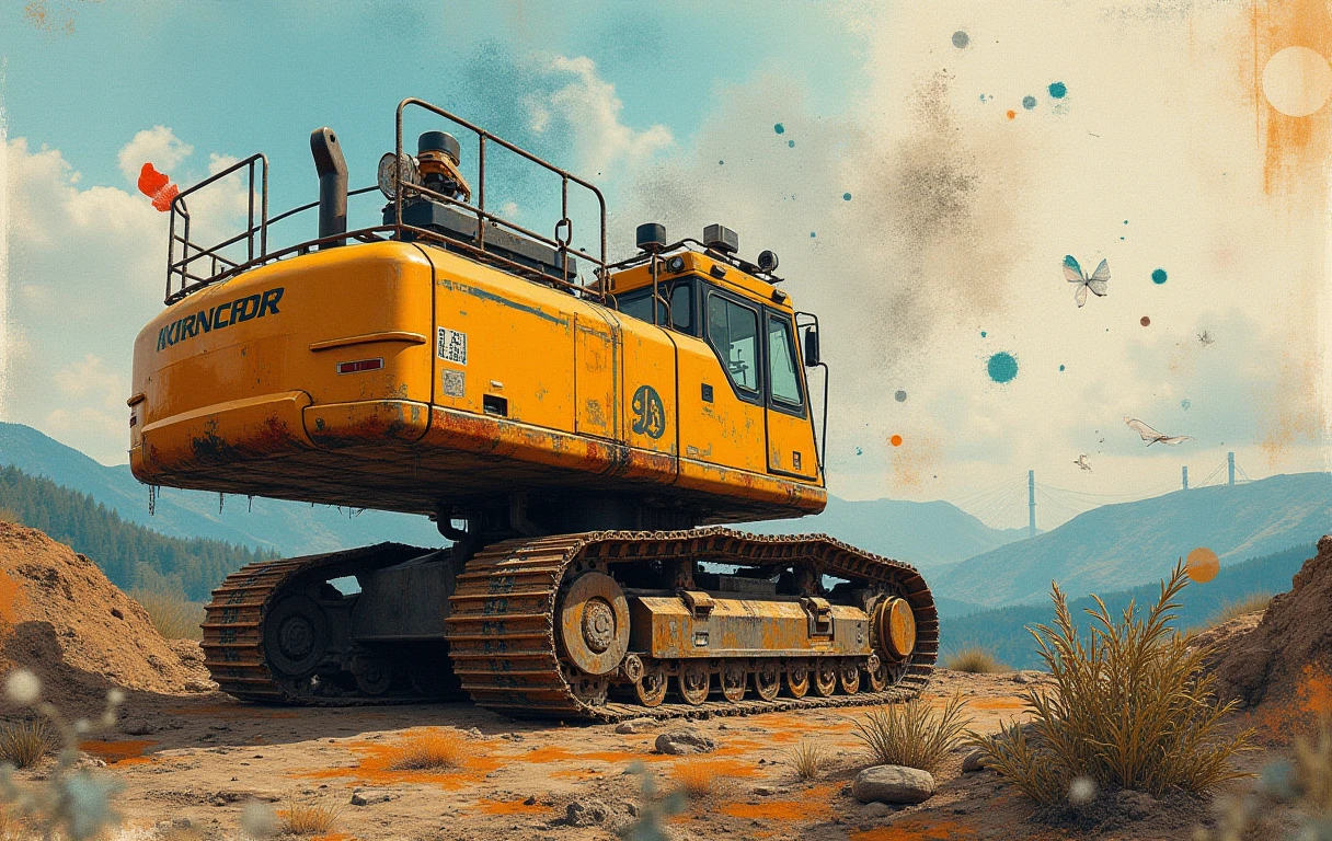 a sexy transformer woman, yellow bulldozer, seductive poses on work site, large breasts and butt, yellow paint scheme with purple highlights, pink lights, best quality, 4k, 8k, highres, masterpiece:1.2, ultra-detailed, realistic, photorealistic, photo-realistic:1.37, concept art, surreal, vibrant colors, dynamic lighting, dramatic shadows