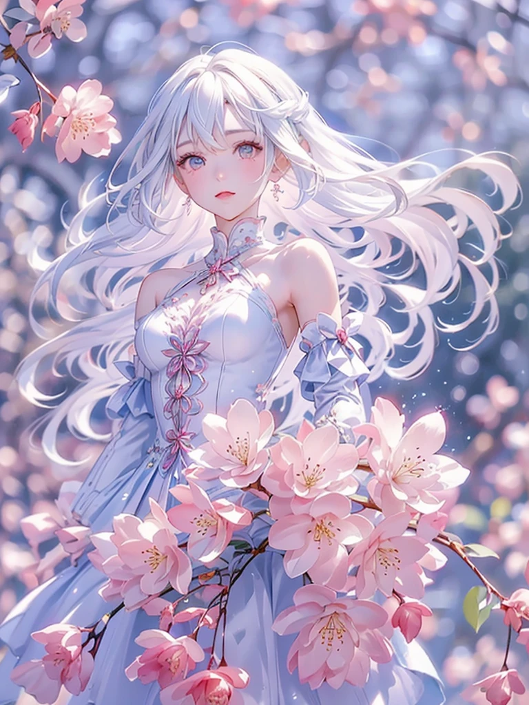 best quality:1.5), (ultra-detailed:1.5), (()), ((best quality)), (high resolution), (illustration), (an extremely delicate and beautiful), (ultra detailed beautiful face and eyes), 1girl, leaning forward sharp focus, ray tracing, 1girl, silky hair, multicolored hair, White hair(inner color Cherry blossom )、peeing women,background(sakura tree, day light), eye color(White pink, high definition,)inner eye (sakura),volumetric lightning, )have a weapon、lift up skirt、super_long_hair、bunny suit、
looking_all(score_9:1.2), (score_8_up:1.2), (score_7_up:1.2),solo,Perfect anatomy,(one cute girl:1.3),(Line art:1.3),(Soft atmosphere:1.3),perfect anatomy,(A soft anime-style image capturing a delicate and ephemeral atmosphere),Enhance the anime screencap by adding a watercolor background, further elevating the dreamy and ethereal aesthetic. This scene, now rendered in 16k wallpaper resolution, merges the delicate beauty of the girl with pale skin and white hair with a soft, lush watercolor landscape. Hightleg.The big, intricately designed dress and her captivating eyes are set against a backdrop that mimics the fluid, blending colors of a watercolor painting, adding a layer of artistic depth and emotion. The perspective from above at a dutch angle, combined with the watercolor effect, creates a composition that feels like a floating, dream-like world, glowing aura around her are now part of a canvas that blends reality with imagination, inviting the viewer to step into a tranquil world of soft hues and poetic beauty, all encapsulated within a serene, watercolor dream,BREAK,(best quality:1.3),(best masterpiece:1.3),(very aesthetic:1.2),(absurdres:1.2),newest,(intricate details:1.2),ai-generated,absurdres extremely detailed CG,depth of field,dynamic angle,dynamic pose、groin、
muscular female, fit, abs, leg muscles, arm muscle、