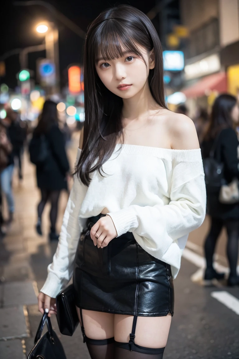 (Highest quality、Highest quality、Highest Resolution、masterpiece、detailed、live-action)、
(((Mesh mini dress)))、
(((Lift up your skirt with both hands)))、
(((Grab the hem of your skirt with both hands)))、
(((Showing panties)))、
(((Panties are visible)))、
(Wearing pantyhose)、
1 Japanese woman、
Cute Japanese Woman、
Beautiful 20 year old Japanese woman、
Slender figure、
Super slim figure、
Small breasts、
Silver Hair、
The woman is facing the photographer、
Illuminated by spotlights、
being fanned by a strong wind、
smile、
whole body、
Standing posture、
Tokyo、
In the middle of the scramble crossing in Shibuya at night、