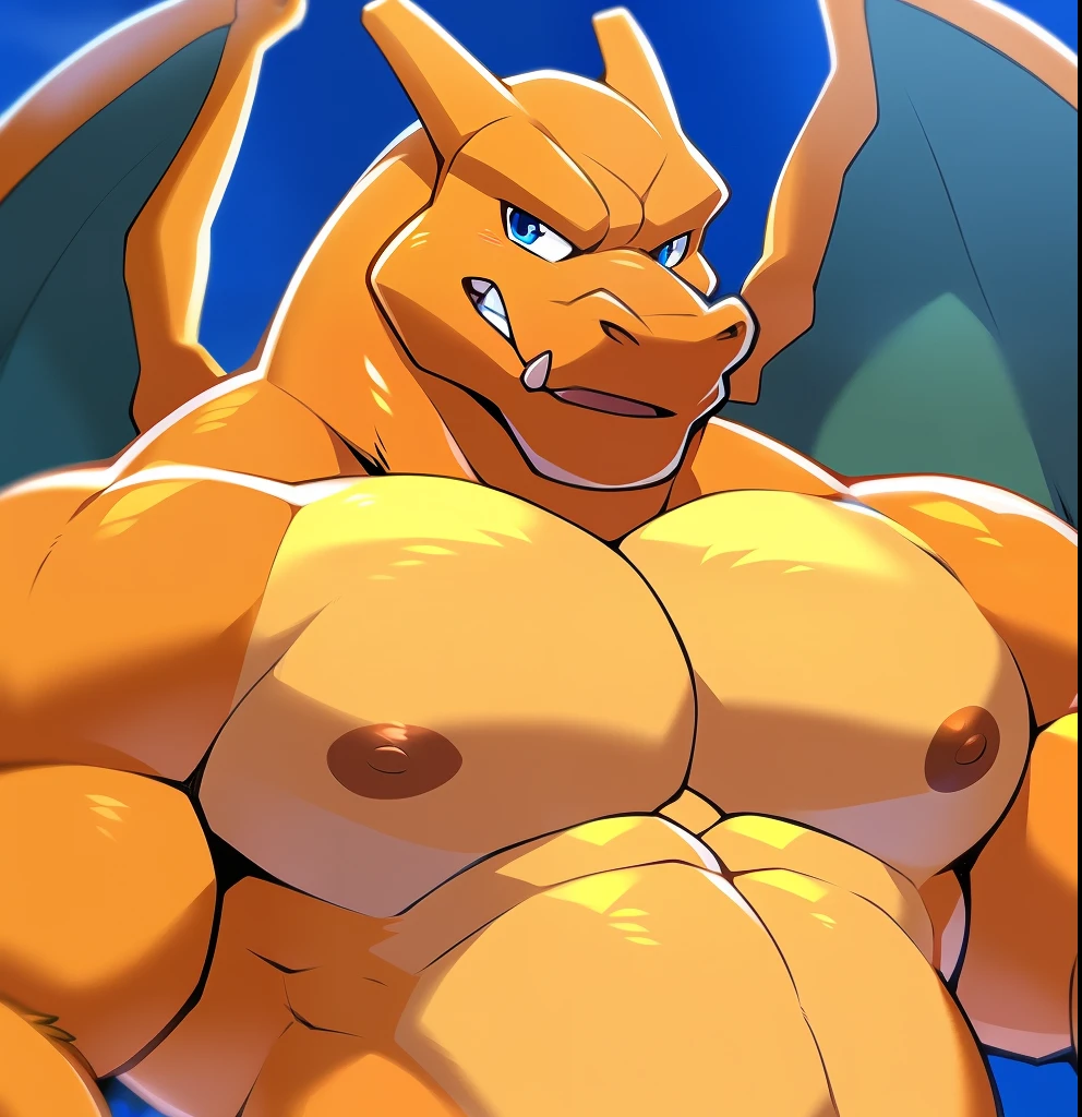 A male, fat, large, naked, extremely obese, doctor Charizard, with a giant hyper penis and nipples, large testicles, Large Charizard is ejaculating an extreme amount of sperm from the penis with immense pleasure, Large Charizard is wearing glossy light-blue rubber gloves on the hands around the wrists, wearing glossy light-blue rubber gloves on the feet around the ankles, Large Charizard is wearing a thick glossy black leather dog collar around the neck, Large Charizard is wearing a glossy white lab coat, Large Charizard is wearing a lab coat and black leather dog collar at the same time, thick black dog collar is rubber in texture, light-blue gloves are rubber in texture, sperm is sticky in texture, Large Charizard is clutching penis with hand, rubbing penis with hand, clenching teeth, orgasm face, evil grin, rubber gloves go up to the wrists, rubber gloves go up to the ankles, lab coat is rubber in texture, lab coat and dog collar are worn at the same time. A second male doctor Charizard with a penis and biceps wearing light-blue rubber gloves and a thick leather dog collar around the neck helping the larger doctor Charizard ejaculate extreme amounts of sperm from the penis, second doctor Charizard is wearing a glossy white lab coat and leather dog collar at the same time, second doctor Charizard is rubbing the larger doctor Charizard's penis, second doctor Charizard is shoving his penis inside the larger doctor Charizard's penis, second doctor Charizard is examining the larger doctor Charizard's penis, second doctor Charizard is shoving his penis into the opening of the larger doctor Charizard's penis, second doctor Charizard stroking the larger doctor Charizard's penis, leather collar is shiny and extremely detailed, gloves are rubber in texture and extremely detailed, penis has a large vein, larger doctor Charizard is having his penis pampered by the second doctor Charizard, second doctor Charizard is examining the larger doctor Charizard's penis by rubbing it.