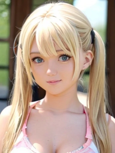 Nsfw Cute girl blonde hair with bangs and pigtails 