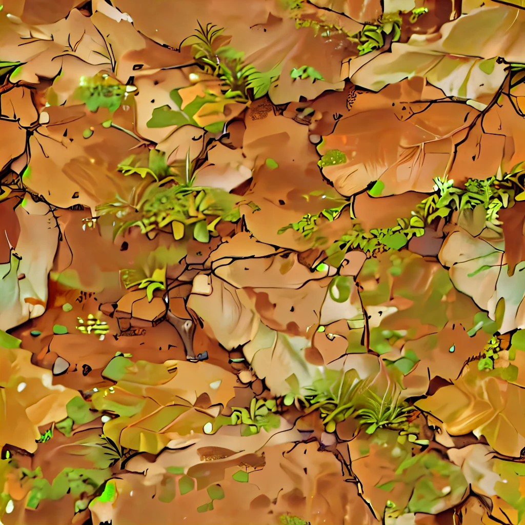 a close up of a brown and green dirt ground, 4 k seamless mud texture, dirt texture, tileable texture, ground very detailed, video game texture, painted texture, 2 d texture, 2d texture, clay texture, megascans texture, handpaint texture, atlas tree leaf texture map, albedo texture, hd detailed texture, dirt stains