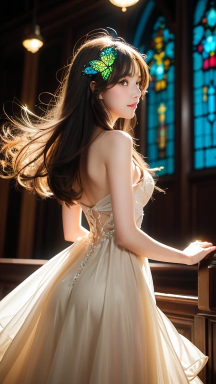 Realistic 、masterpiece、Highest quality、Ultra high definition、Faithful reproduction、girl、woman、Light dwells in the eyes、Ultra-high resolution、Portraiture,Half Body,Wearing an evening dress、8K生photograph:1.5,photograph_Light、{{}}、Urzan-6500-v1.1:0.9、