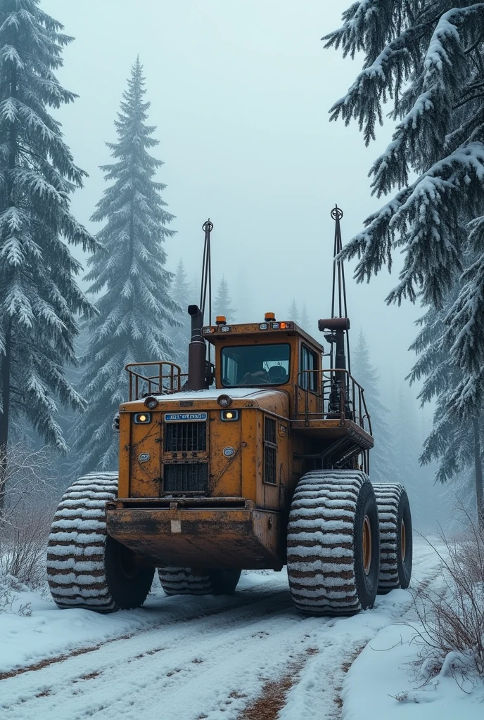 Large machinery、Forestry 、Logging、lumber、taiga forest、 small number of operators、16K Quality