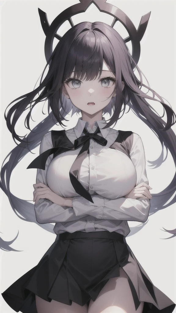 18-year-old Shota，cute，Wear a white long-sleeved shirt and a black work tie，Wear black pants，Wear black booties，Wear white gloves，wear cat ear，Black hair，Black eyes，Very thin legs，The waist is very thin，blush，sweat，Fear，Unwilling，comfortable，porn，close-up photo
