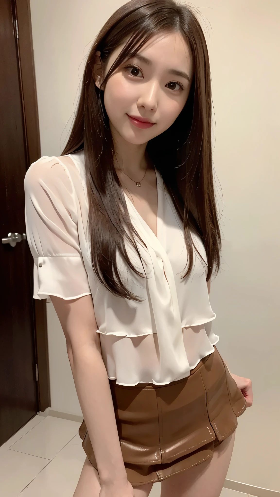 (high quality)、(high resolution)、Professional Lighting、Three 10-year-old girls、Three elementary school students、Young face、Thin and beautiful legs、Narrow waist、(Big Breasts:1.5)、whole body、(smile:1.1)、(A classy, see-through, sleeveless, lace blouse with buttons and a collar:1.2)、(See-through lace mini skirt:1.2)、(Angle from below)、(Lifting her skirt to show off her panties:1.3)、(Erect nipples)