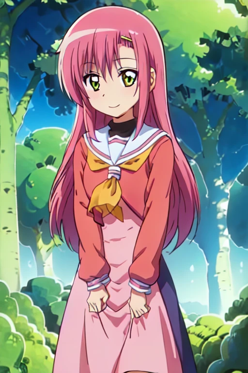 Katsura Hinagiku,Hayate no Gotoku,girl、One person、Small breasts、best quality,seductive smile,school uniform