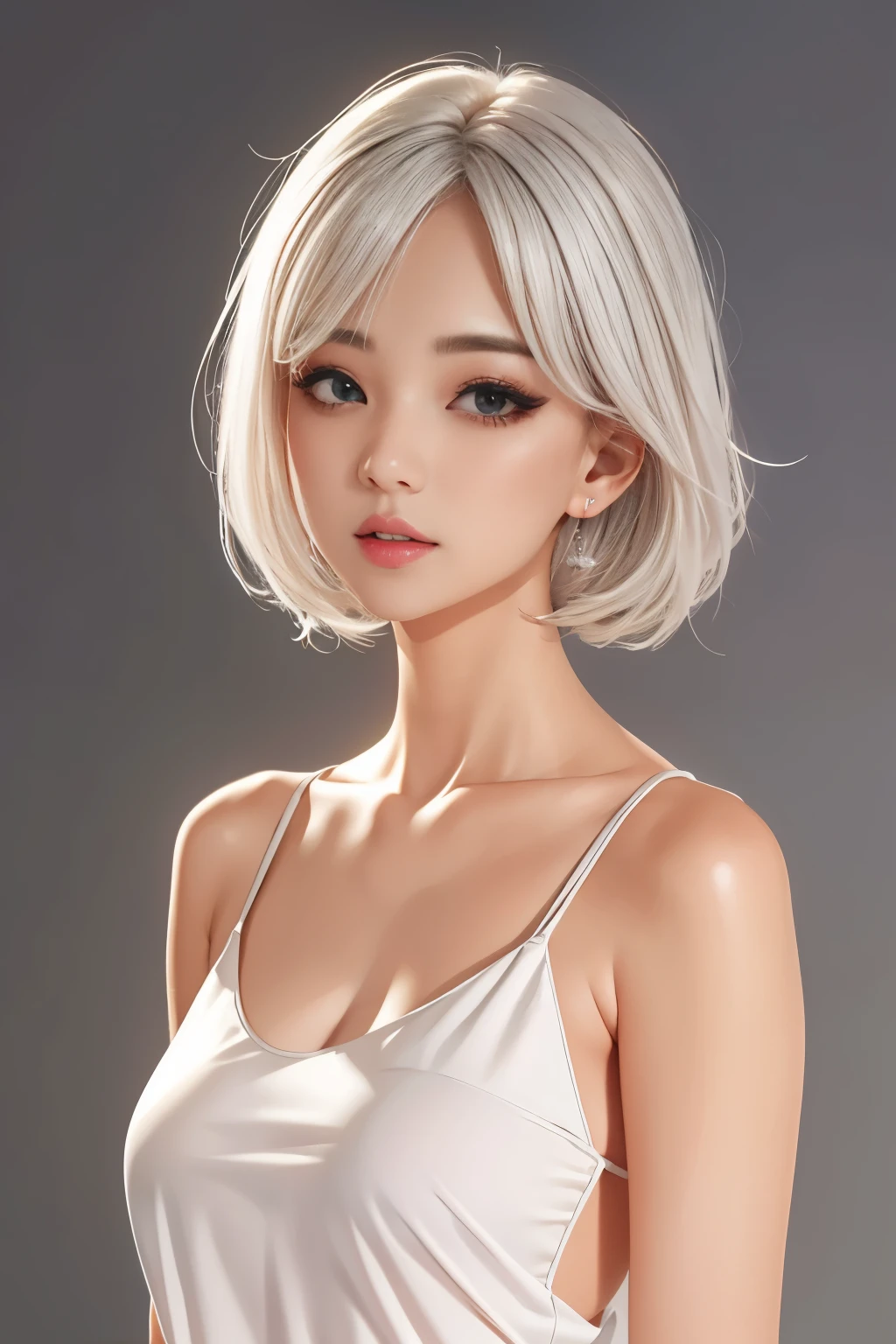 best quality, high_resolution, distinct_image, sweet beautiful girll, ,white hair, oversized fully transparent top subsides, very deep neckline, very short top, K-pop singer appearance, medium breasts, bright mood
- AI by freepick
- Flux Realism