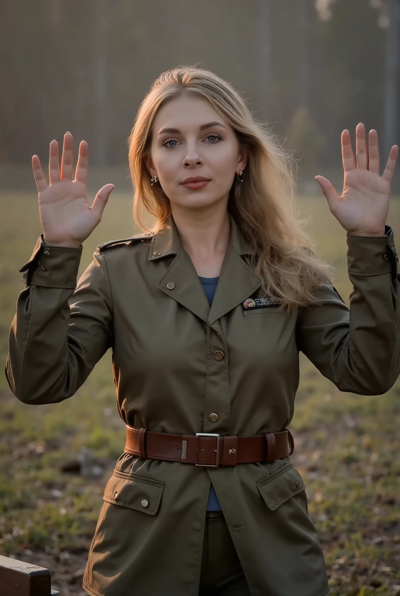 Russian Female Soldiers Surrender to Ukrainian Soldiers. Russian Female Soldier Tossed Off His Military Uniforms to Show Solid Will to Surrender
