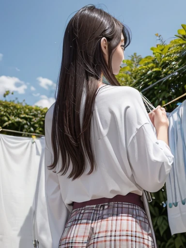 Tied up woman、(((Fold your hands behind your back、Cross your wrists)))、(Bind your wrists with a thin rope)、Beauty、Well-formed face、Shiny long black hair、Even out the eyes、Lake Mashu Observation Deck、Please show me your whole body、White short sleeve shirt、Navy Semi-Long Skirt、Panty lines、Wear pumps、Are standing、Back view、Age 25、Medium build、Like a real photo、Highest quality, Light brown hair, Straight hair, Shiny Hair, Part your lips, Anxious face, Surrealism, Hyperrealism, Verism, Cinema Lighting, tachi-e, First Person View, Nikon, 超High resolution, Anatomically correct hand, Highest quality, High resolution, 8K,