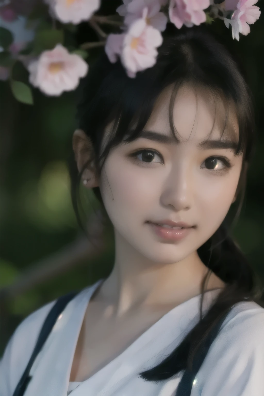 a photo portrait of aika-sawaguchi, Upper Body, A gentle smile,