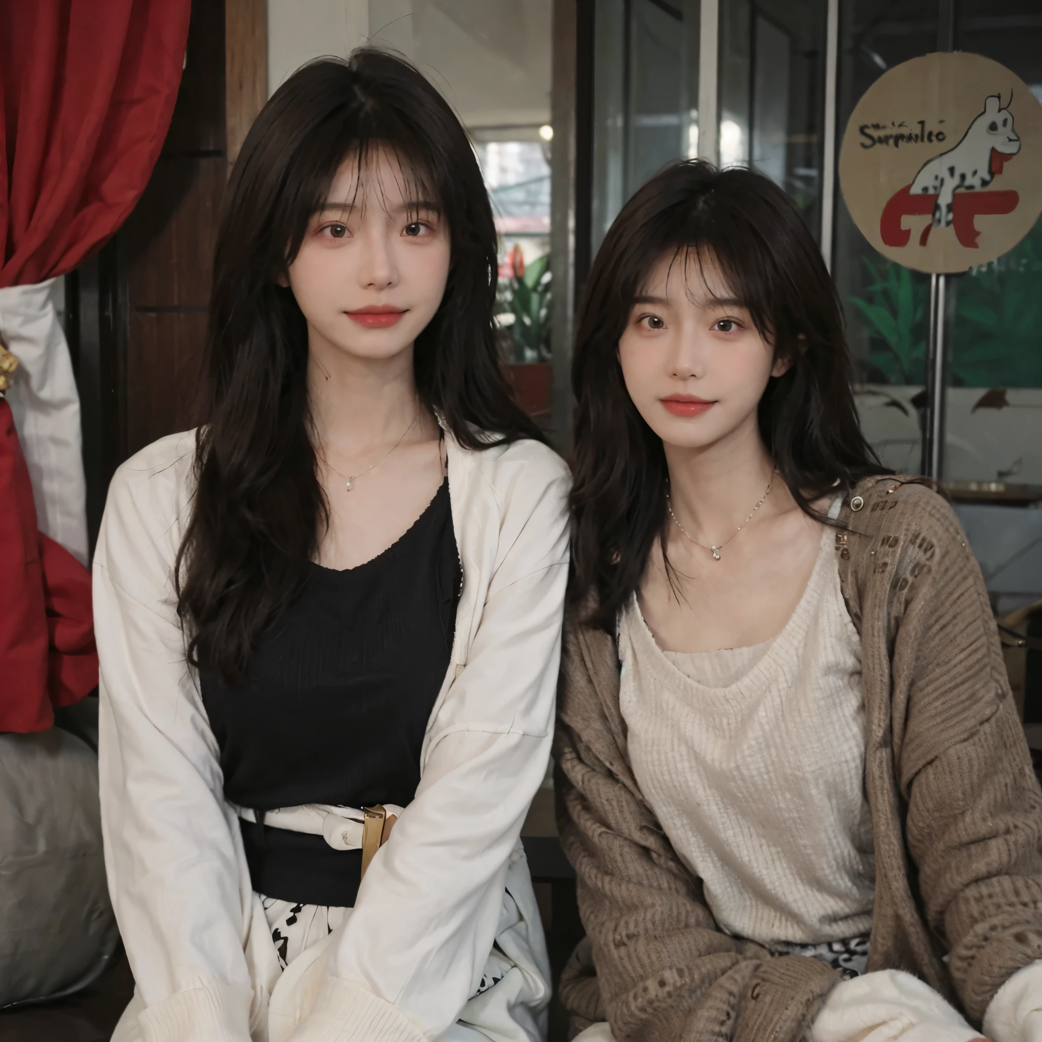 ((2person))
(((2girls)))
cafe
smile