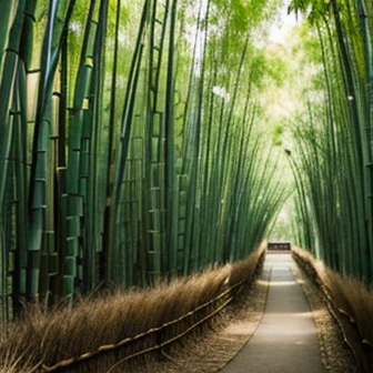 With texture in the background、bamboo forest