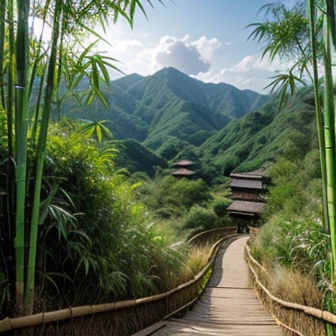 With texture in the background、bamboo forest