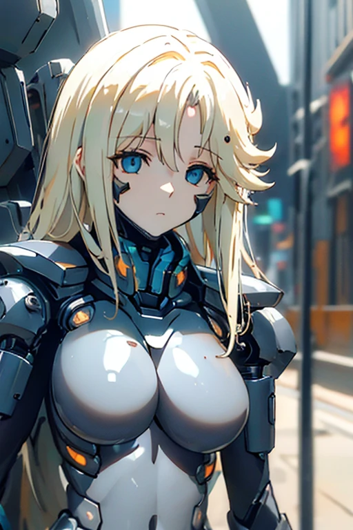 (masterpiece),(Highest quality),(Super detailed),(Best illustrations),(Best Shadow),(Absurd),(Detailed Background),(so beautiful), 16K, 8K, 4K,(Best Shadow),robotization,woman ,big bust,Robot Joint ,Metal skin,Black robot Suit,long hair,a black robot suit that covers the whole body,robot hand,cyber bodysuit,mecha head,(Detailed hands and fingers:1.2),Ball joint robot body,doll joint,beautiful face,beautiful robot girl,robotic eye,robotic hands,(no more human skin),android girl,cyborg girl,F cup, sexy body,(machine made joints:1.2),(machanical limbs:1.1),(blood vessels connected to tubes),(mechanical vertebra attaching to back),(mechanical cervial attaching to neck),F cup,no messy picture style,brainwashing,empty eyes, ((No expression,erasure of emotions))