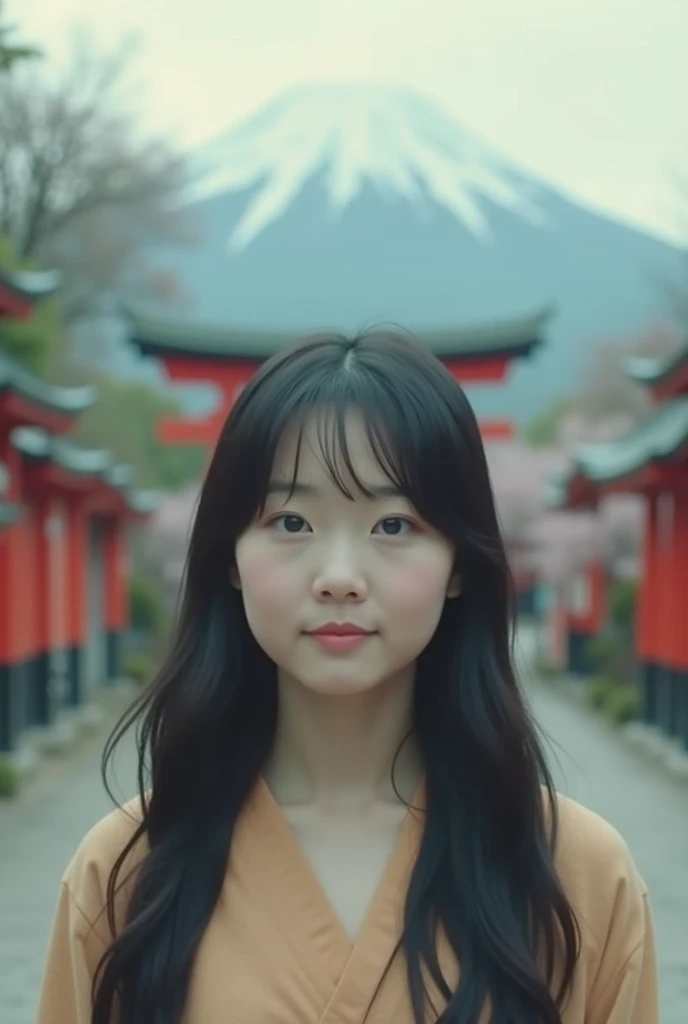 1girl, cute, smiling, wearing japanese samurai pink armer, having a japanese katana, having a small bag three balls are in, many trees in her background, detailed background,(photorealistic:1.4), (in the dark, deep shadow,low key:1.1), diffused natural skin glow, diffused dark light, wide shot