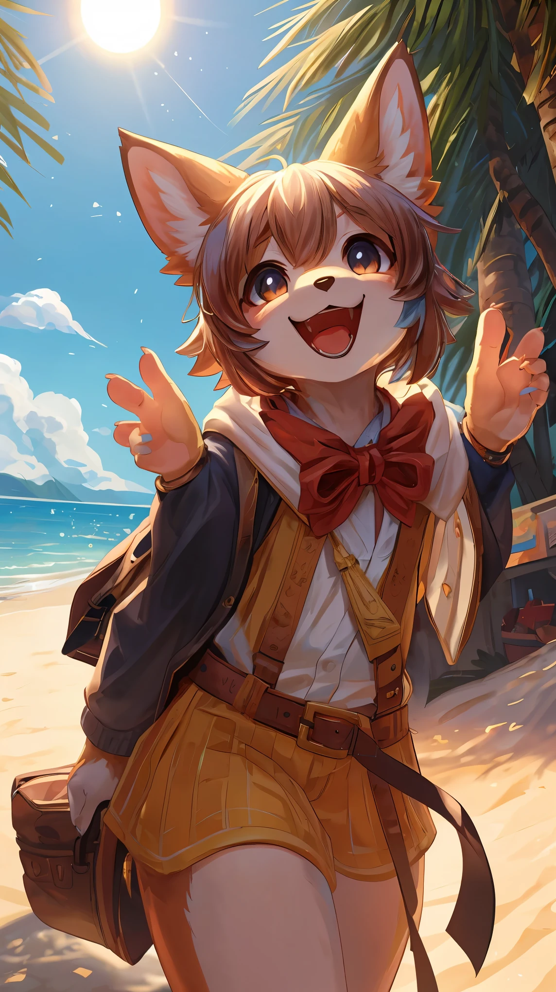 超High resolution,Awards,Highest quality,super high quality, Very detailed,High resolution,4K,animeのかわいいアートスタイル,Ocean,s old,anime,alone,single,male,Red Panda,retina,Accurate,masterpiece,Eye-level shot,Sailor suit,,Anatomically correct,(expensive),expensive,Cute Face,City,Awards,Prevention of birth defects,