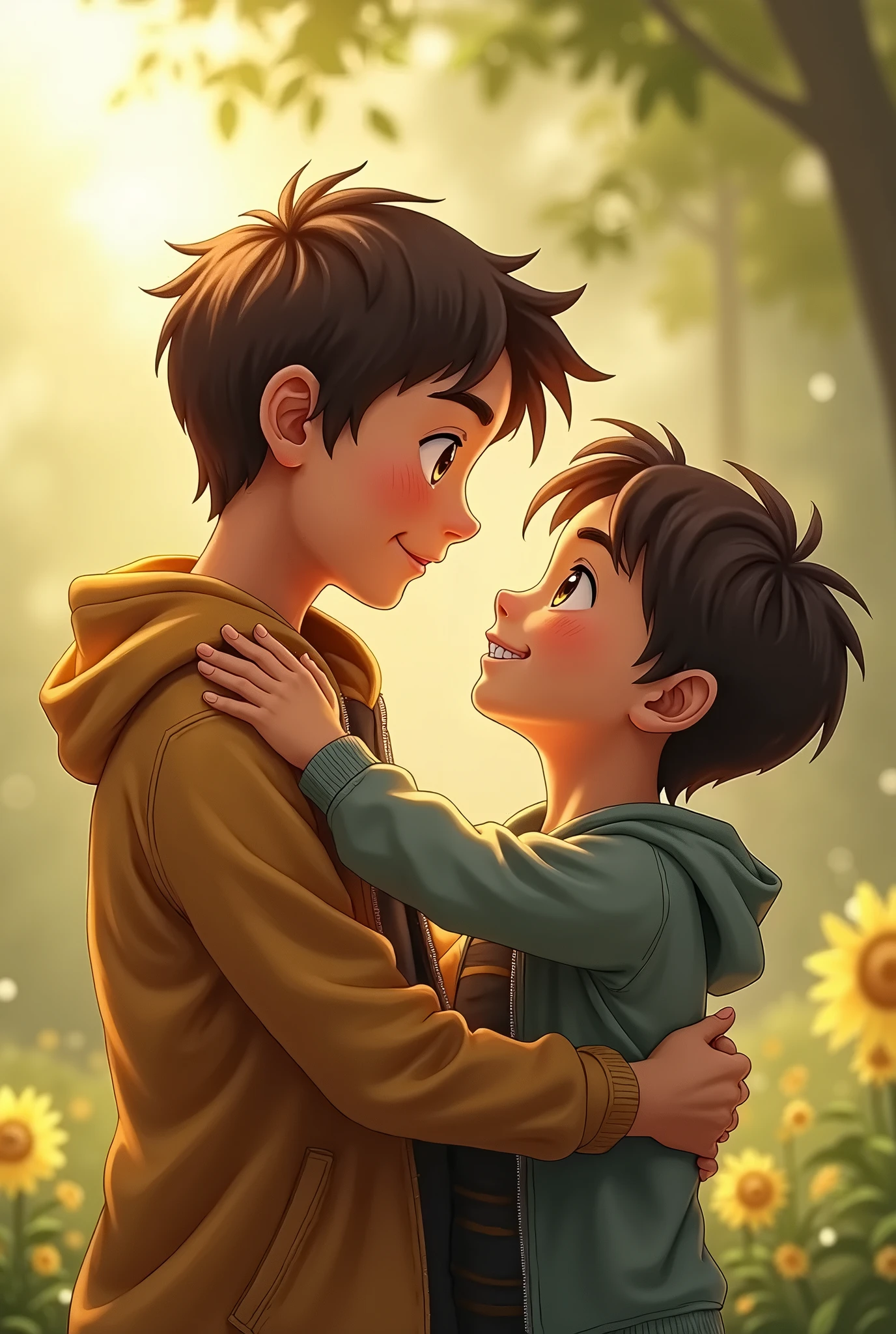 Cute hug 