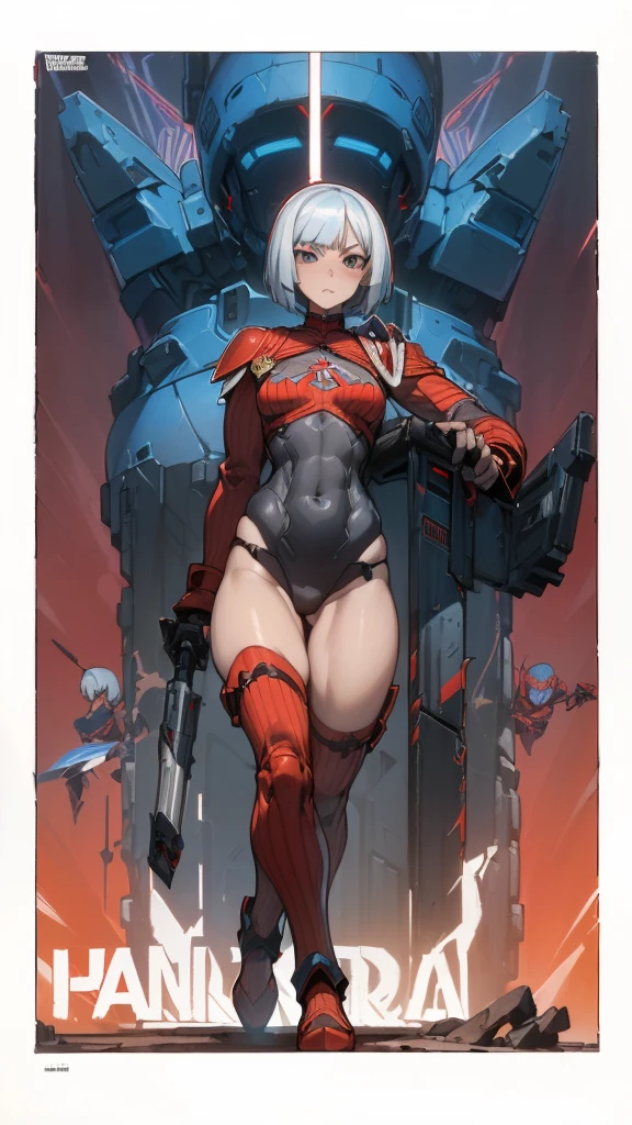 (((female pervert))), (((top-quality))), (((masterpiece))), (((Adults))), (((1girl in))), ((( bob's haircut ))), 25-year-old cyberpunk gladiator with perfect body, Shoulder pads with metal spines, Gladiadores in Brooklyn, (( bob's haircut )), Small leather panties, Torn rugby team shirt, almost naked in Simon Bisley's urban savage style for the cover of Heavy Metal magazine, short blond hair, Minimum clothing, Metal protection on the left arm with complex graphics, Dark red with white stars and white and navy blue checkered pattern, s Armor, Full of tips and rivets, (((From the knee up))), short white blonde hair, In the background、There is a wall painted by Shepard Fairey with an intricate design