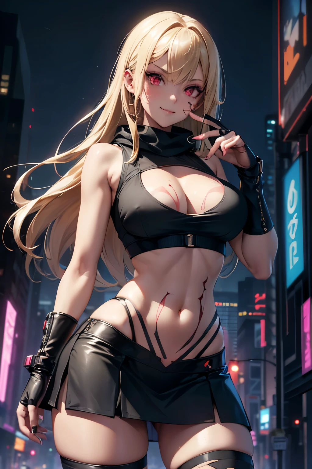 sport girl,(((1girl))),((anime girl with extremely cute and beautiful blonde hair walking seductively down the street)),
((((Two twins girls)))), 2 sporty twins girls,(2girls:1.3),((two anime twins with extremely cute and beautiful blonde hair walking seductively down the street)),
(large breasts:1.4),saggy breasts,(((very light blonde hair:1.35, straight hair, long hair:1.4, colored inner hair,ear breathing))),((heterochromia, eye1 blue, eye2 green, perfect eyes, upturned eyes:1.3, beautiful detailed eyes, finely detailed beautiful eyes:1, big highlight on eyes:1.2)), ((fat)),(((lustrous skin:1.5,bright skin: 1.5,skin tanned,shiny skin,very shiny skin,shiny body,plastic glitter skin,exaggerated shiny skin))),(spider lower abdomen,narrow waist,wide hip,athletic body,inflated legs,delicate detailed fingers,detailed body,detailed arms,human hands, detailed hands),
cute,slutty,seductive,erotic,nsfw,
zettai ryouiki,revealing clothing,show skin,((((underboob)))),((sport tiny bra magenta, sport thong,visible thong straps)),(wearing a sport outfit:1.3,sport clothes,semi-naked,with little clothing,),(detailed outfit,detailed clothes),
(dynamic pose:1.0), embarrassed, centered, scale to fit dimensions, Rule of thirds,
outdoors, ((night view)), (cyberpunk night street Background: 1.5,dark sky,alleyway,lonely alley,thick clouds, detailed background:1.25),
(best quality), (high resolution), (sharp focus), (ultra detailed), (extremely detailed), (extremely high quality artwork), 8k_wallpaper, (extremely detailed CG 8k),(very fine 8K CG), ((hyper super ultra detailed perfect piece)), flawless, (((masterpiece))), illustration, vibrant colors, (intricate), High contrast, Selective lighting, Double exposure, HDR (High Dynamic Range), Post-processing, Background blur,