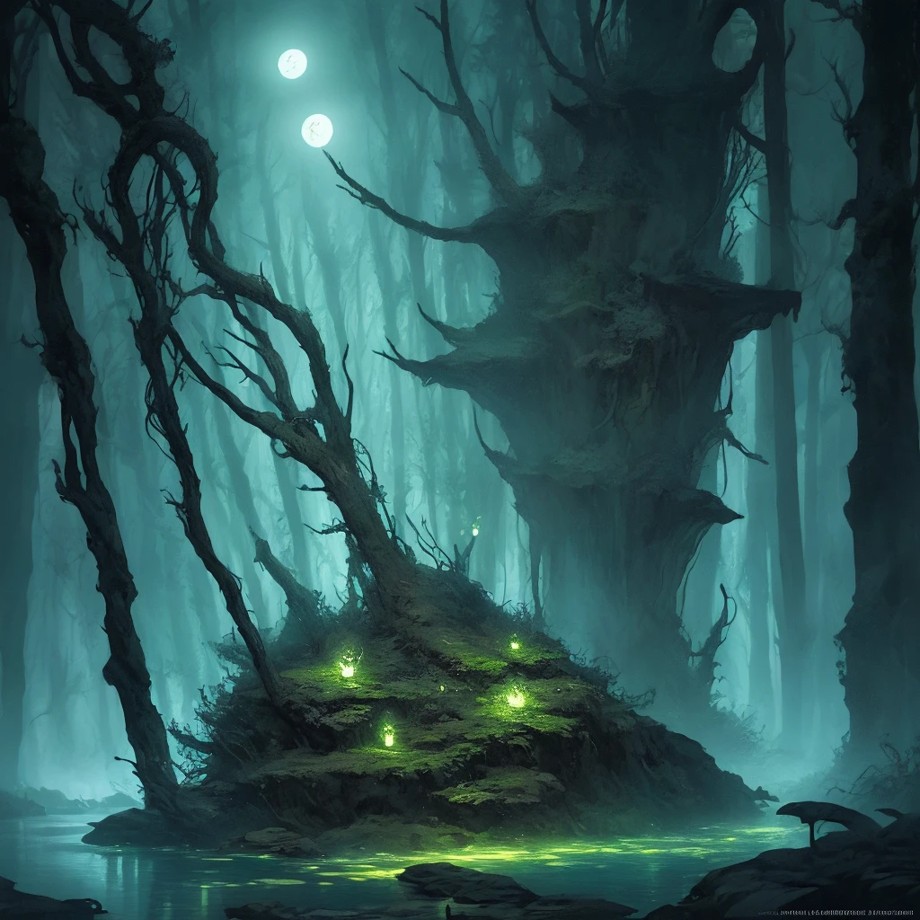 masterpiece, best quality, high quality,extremely detailed CG unity 8k wallpaper, An enchanting and dreamy scene of a fantasy forest, with towering trees, glowing mushrooms, and hidden fairy glens, creating a sense of mystique and enchantment, artstation, digital illustration, intricate, trending, pastel colors, oil paiting, award winning photography, Bokeh, Depth of Field, HDR, bloom, Chromatic Aberration ,Photorealistic,extremely detailed, trending on artstation, trending on CGsociety, Intricate, High Detail, dramatic, art by midjourney --auto
