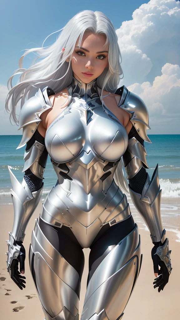 In bed of a sexy babe in a silver and flying, full body, , rule 34 character art, pussy showing a bit, epic exquisite character art, barely armored, extremely detailed artgerm, detailed digital anime art, armor girl thigh showing and breast armor and a big amount of private parts showing anime big breast showing