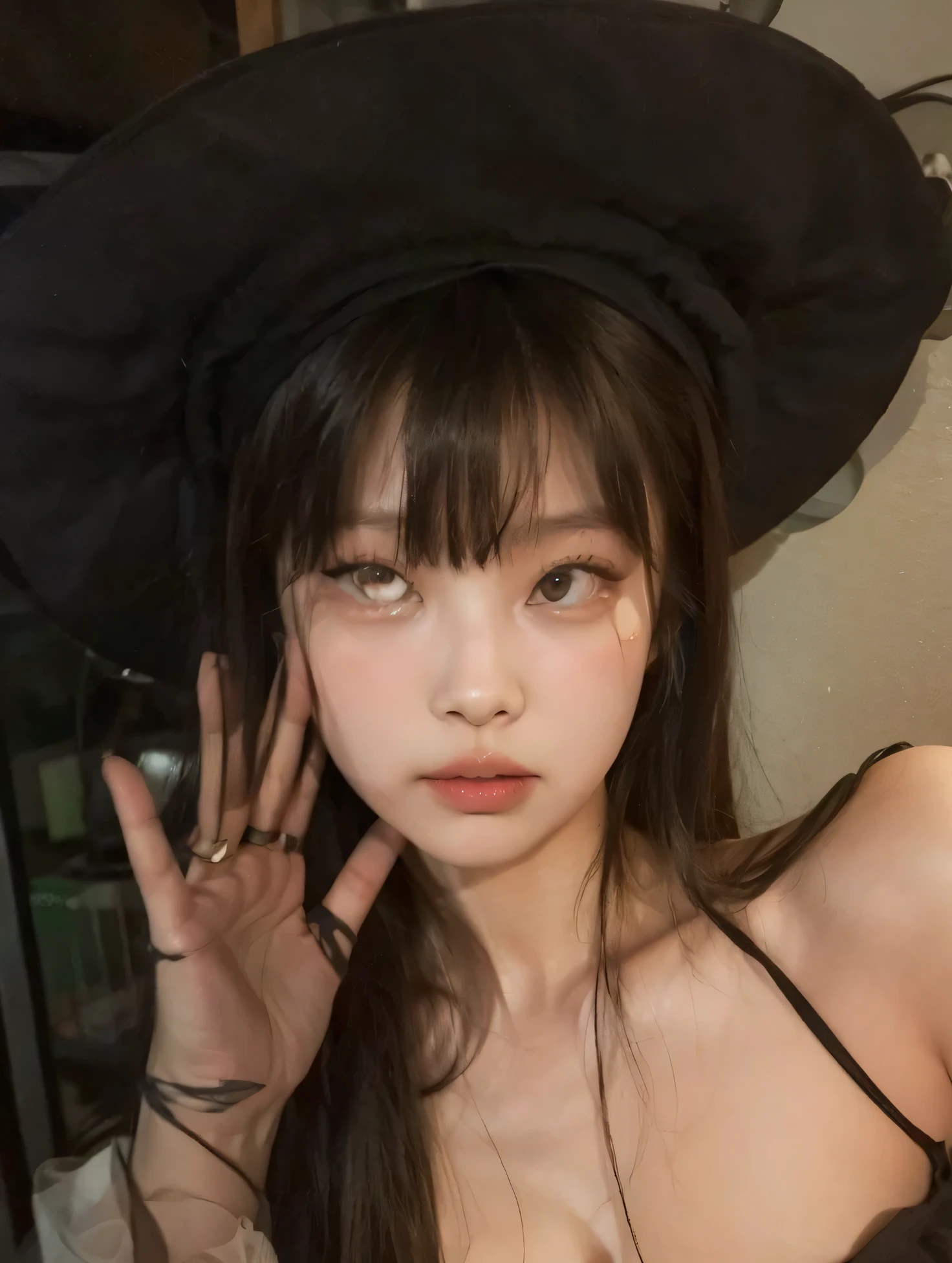 Korean girl, look at the camera