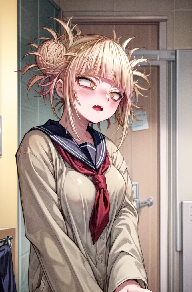 A 15-year-old super beautiful blonde Japanese girl wearing a super shiny, semi-transparent, long-sleeved sailor suit made of latex A pussy covered in white slime and pubic hair is forced open She was raped by the doctor and had sex in the missionary position while crying