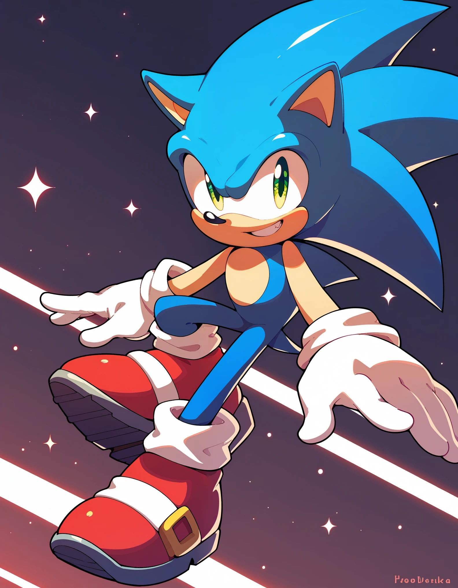 score_9, score_8_up, score_7_up, Sonic the hedgehog, solo,