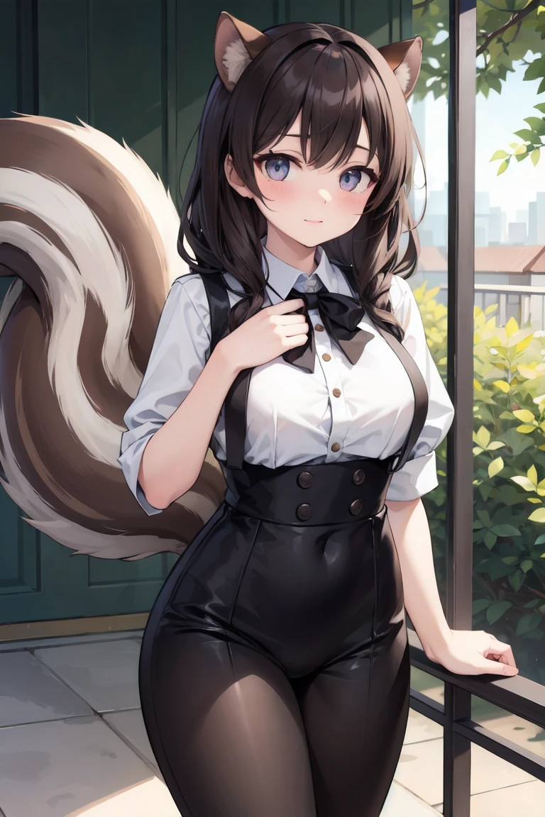 masterpiece,best quality ,Furry ,Cute squirrel Female ,Polite clothes