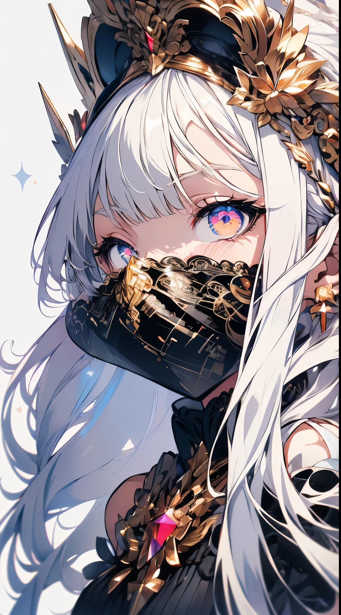 A close up of a person with a mask on - SeaArt AI