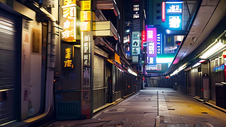 future, cyberpunk, hong kong, underground, streets, dark, night, dirty