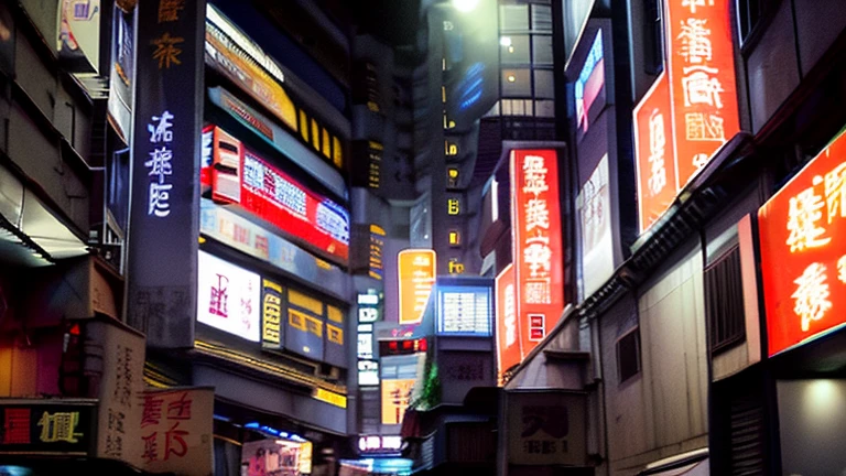 future, cyberpunk, hong kong, kowloon walled city, underground, streets, dark, night, dirty