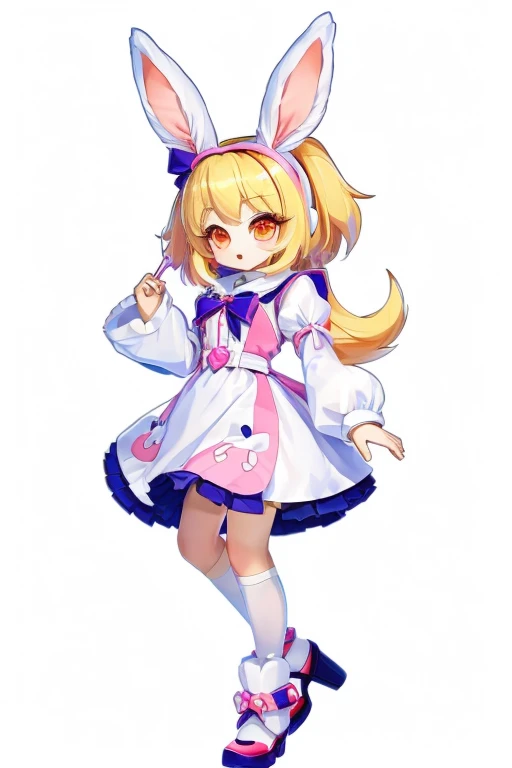 a close up of a cartoon bunny girl in a dress, loli in dress, original chibi bunny girl, , bunny girl, loli, splash art anime loli, female furry mini cute style, small loli girl, anime girl named lucy, rin, kagamine rin, inspired by Kanbun Master, from touhou, anime moe artstyle female furry sara rabbit medabots style 