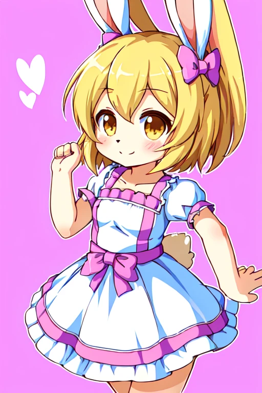 a close up of a cartoon bunny girl in a dress, **** in dress, original chibi bunny girl, , bunny girl, ****, splash art anime ****, female furry mini cute style, small **** girl, anime girl named lucy, rin, kagamine rin, inspired by Kanbun Master, from touhou, anime moe artstyle female furry sara rabbit mega man maverick maker Megaman zx style 