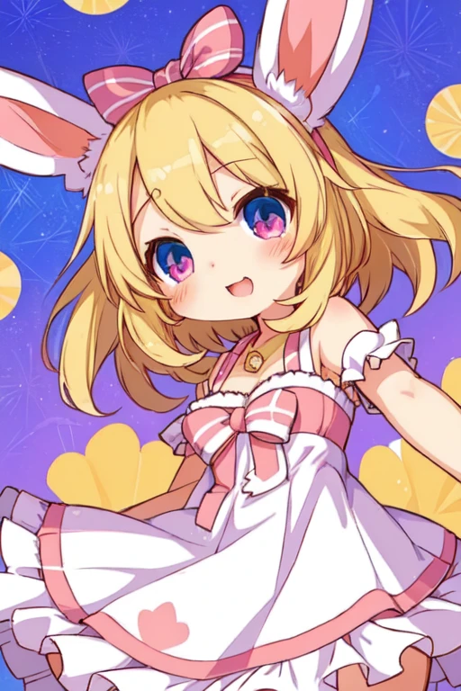 a close up of a cartoon bunny girl in a dress, **** in dress, original chibi bunny girl, , bunny girl, ****, splash art anime ****, female furry mini cute style, small **** girl, anime girl named lucy, rin, kagamine rin, inspired by Kanbun Master, from touhou, anime moe artstyle female furry sara rabbit disgaea 7 style 