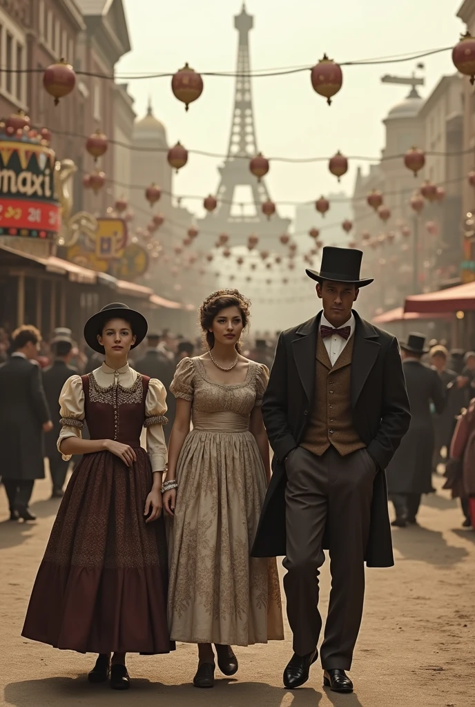 There are many people standing on a street with a man in a hat, 1920s dystopian retro vibe, dystopian 1920s soviet mood, vestido com roupa de rua antiga, Directed by: Emma Andijewska, vestidos com roupas romanas, Figurinos de Peaky Blinders, Directed by: Kristian Kreković
