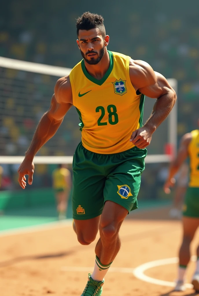 Uniforms for Brazilian Olympic men athletes inspired by French haute couture brands and delicate prints of Brazilian birds reference. Using colors blue, green and yelow. Usados no hipismo e esgrima