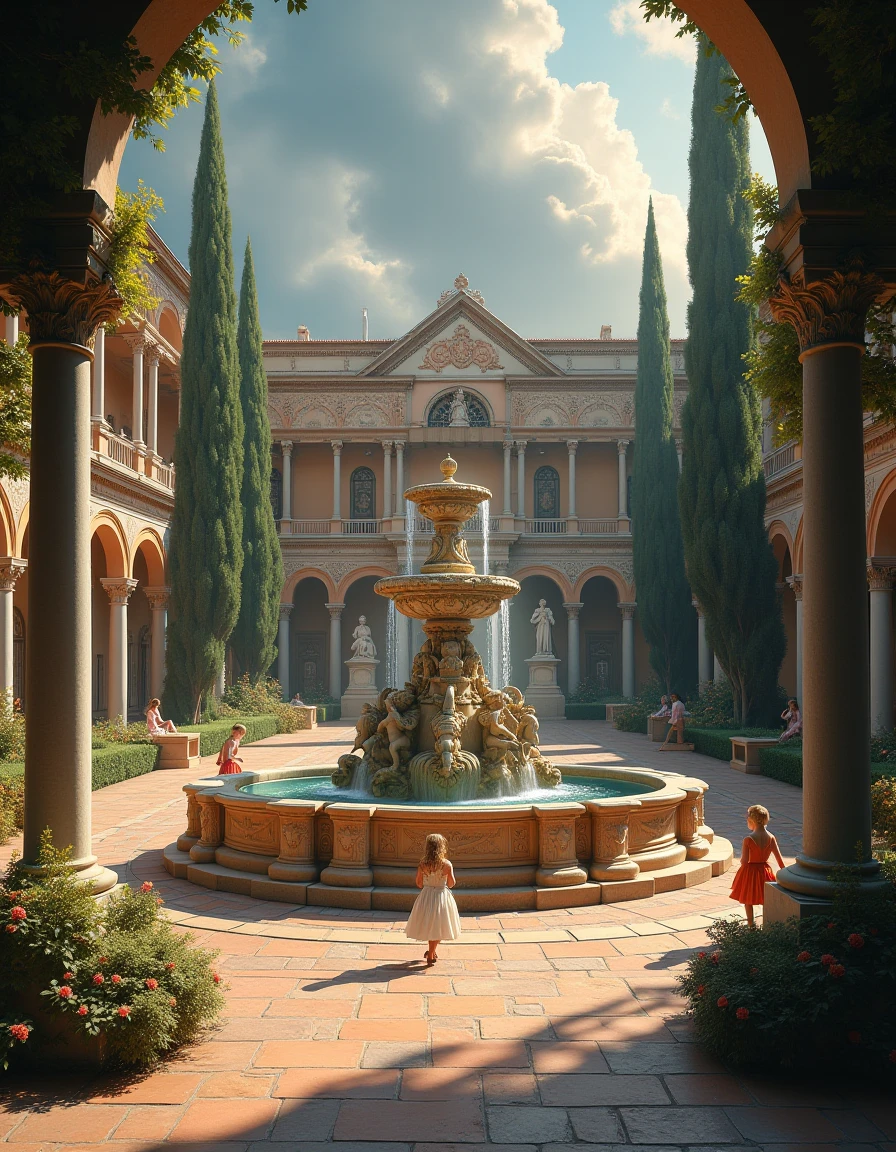 Date: 2005
Country: Bulgaria
Description: A wide-eyed child, dressed in a pastel outfit, explores the grounds of a historic castle nestled in the Bulgarian countryside, captivated by the stories of bygone eras.