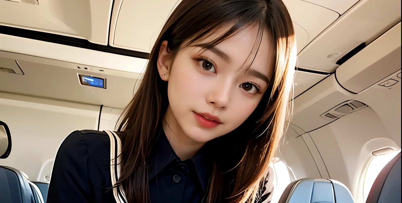(High quality 8K image), (of the highest quality), (RAW Image Quality),(table:1.2), (realistic), (photorealistic:1.37), ,big eyes,long eyelashes,(Realistic live-action style.),The definitive face,photorealistic light and shadow,clear facial features,,white skin, ),Best Portraits, 1 girl,beautiful detailed eyes,very detailed skin,(Beautiful face with double eyelids.), (realism: 1.4),((full body image)) ,delicate and beautiful face,,Woman in her 20s.,(Beautiful face 1.4),The length of the hair is random.,((Japanese high school girl in uniform)),((Show your audience your best smile)),(red lips,I limp around the eyes,beautiful earring),((Shot on a plane)),(Sit in your seat while showing your panties),fully visible panties.white panties,(I like to show my panties to the spectators.),(Show your panties to your audience),((Flight attendant uniforms)),red lips,I limp around the eyes,(Uniformed flight attendants),,It's a cowboy shot,Shoot from the front,It's the best smile,Spread your legs and show your panties,look in the direction of the viewer, 、(((black shoes))),,))),,Plain clothe、spreading her legs,exposed panties,nsfw,big breast,spreading legs open wide with knees bent,creating the shape of the letter M,(((detailed race white panties))),,having sex,,penis insert,(((focus panties)))