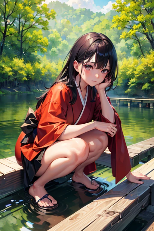 ((Highest quality)), ((masterpiece)), forest, hydric