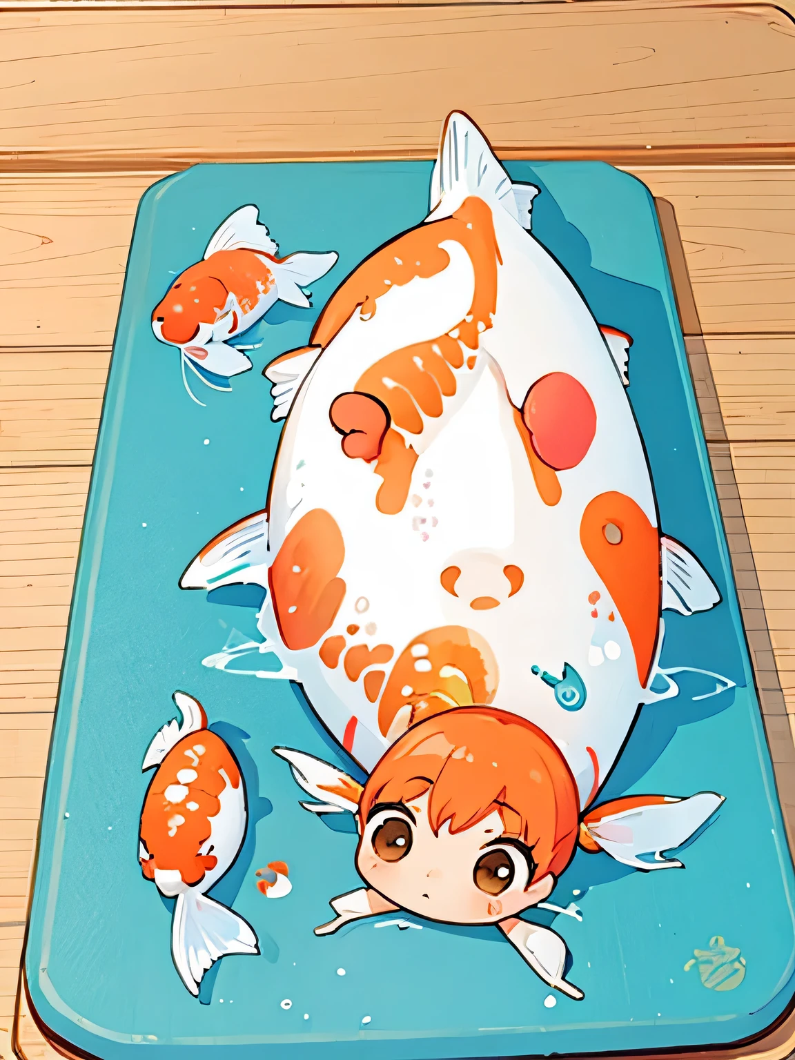 There is a Lanshou fish,He had a lot of bumpy head tumors on his head