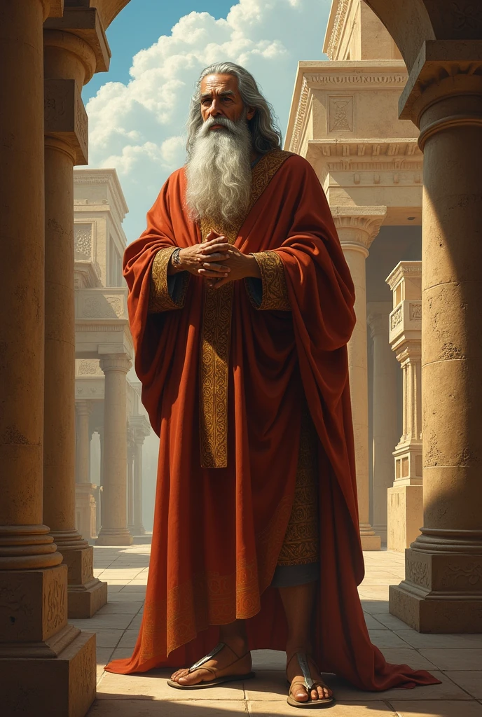 Biblical character Simeon 30 years old 
