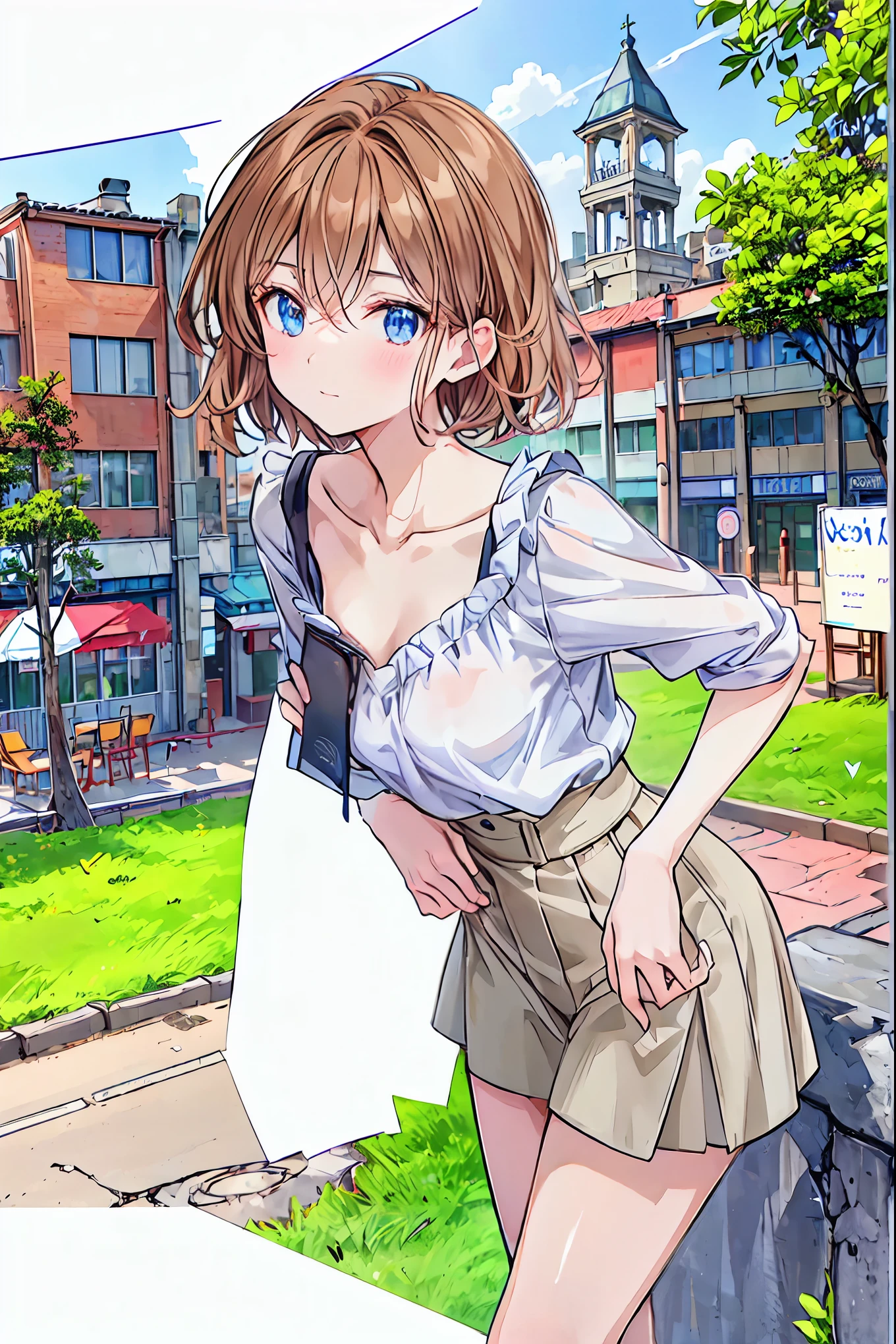 score_9, score_8_up, score_7_up, petra ral, 1girl, solo, short hair, brown hair, brown eyes, nude,city,whole body,stand
