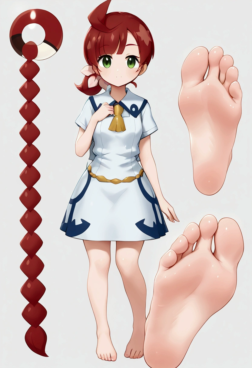 Cute young girl partially undressed Super small breasts Her legs are spread and her vagina is violated by a tentacle An erect and exposed clitoris Short twin tail hairstyle Hair color: Brown Plump areola Big nipples Sexual climax Japanese Low - Angle My cheeks are flushed with pleasure