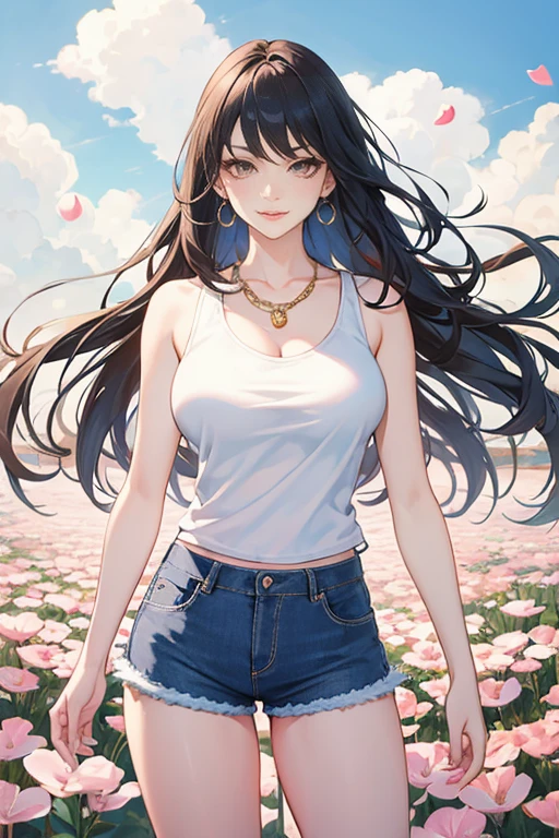 ::STYLE lora:GogoTamago_character-20:0.7::2.9 (masterpiece:1.2, best quality),(finely detailed beautiful eyes: 1.2), ((1girl Marissa Dubuois beautiful woman )), ((solo)), (red eyes:1.4), (finely detailed eyes and detailed face:1.3),), (with jeans and a white t-shirt or dress:1.3), (beautiful and clear background:1.2), (extremely detailed CG, ultra-detailed, best shadow:1.1), ((depth of field)), ((watercolor)), large breasts, bare shoulders, flowers and petals, beautiful concept illustration , (white background:0.5), (illustration :1.1), (extremely fine and beautiful:1.1), (perfect details:1.1)